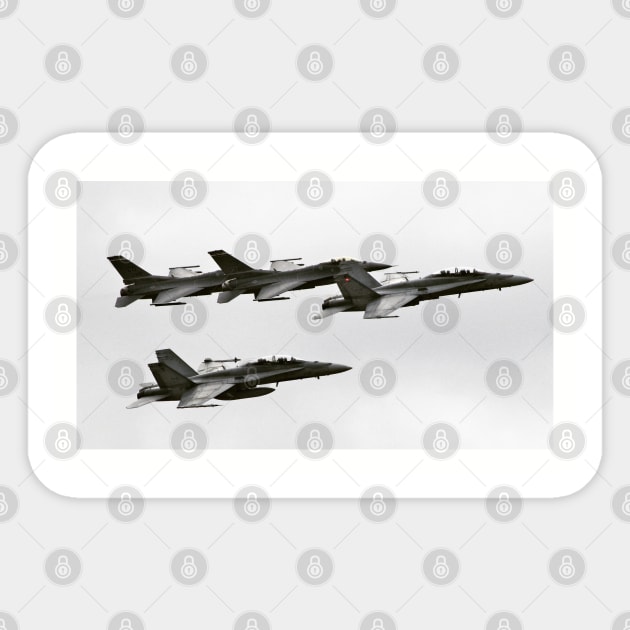 F-16 and CF-18 NORAD Formation Sticker by acefox1